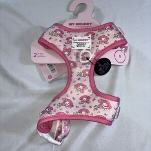 Sassy Woof My Melody Pattern Soft Dog Harness Size Small NWT